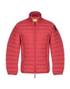 Parajumpers Down Jacket In Brick Red
