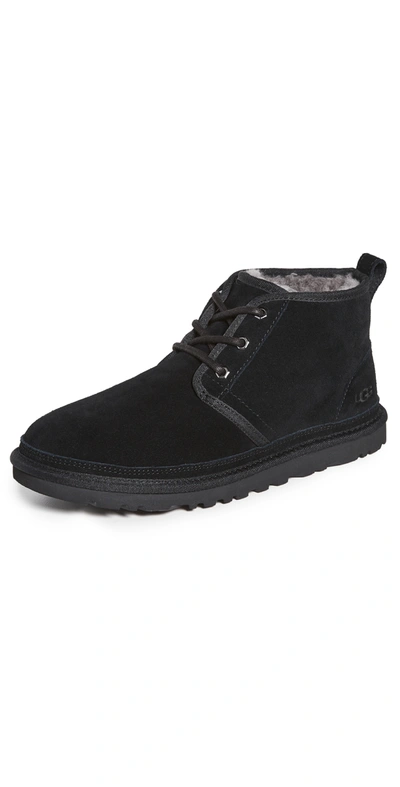 Ugg Neumel Weather Mens Leather Wool Chukka Boots In Black