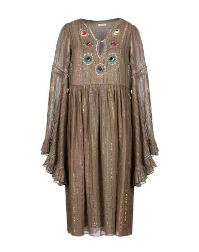 Manoush Midi Dresses In Khaki