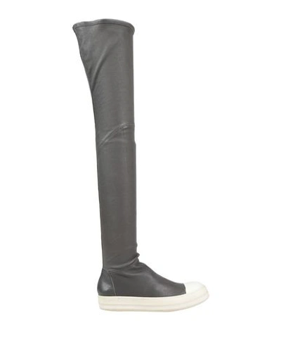 Rick Owens Boots In Lead
