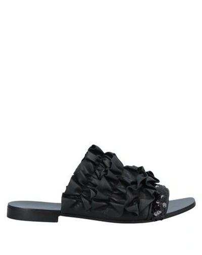 Alberto Guardiani Sandals In Black
