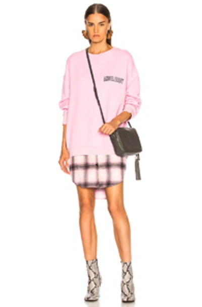 Adaptation Crew Shirt Dress In Cotton Candy