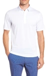 Johnnie-o Mashie Classic Fit Prep-formance Pique Polo In White