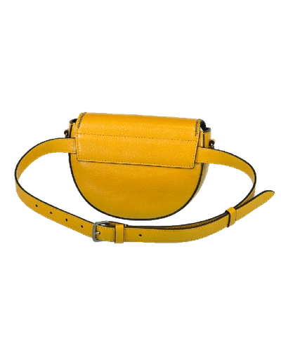 Brunello Cucinelli Leather Beltbag / Crossbody In Marigold