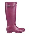 Hunter Boots In Dark Purple