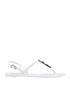 Karl Lagerfeld Flip Flops In White