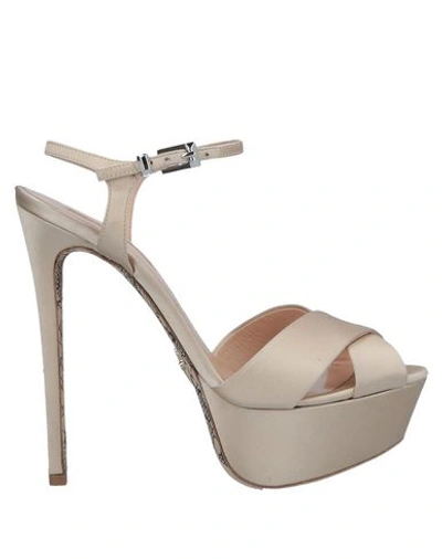 Cesare Paciotti Sandals In Beige