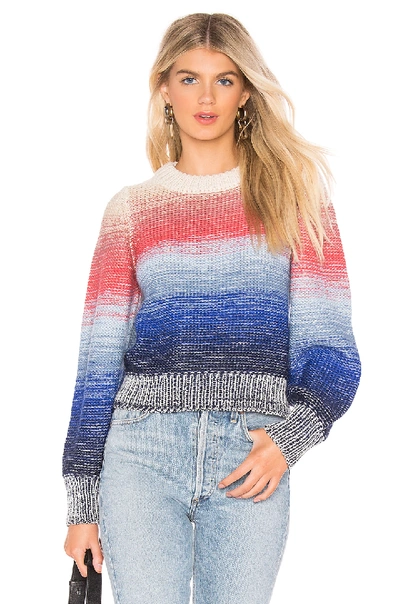 Eleven Six Lucy Stripe Alpaca Blend Sweater In Multi Color Ombre
