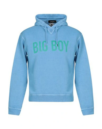 Dsquared2 Hooded Sweatshirt In Sky Blue
