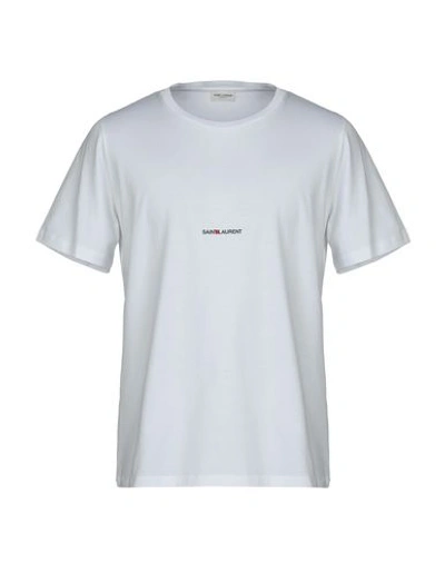 Saint Laurent T-shirts In White