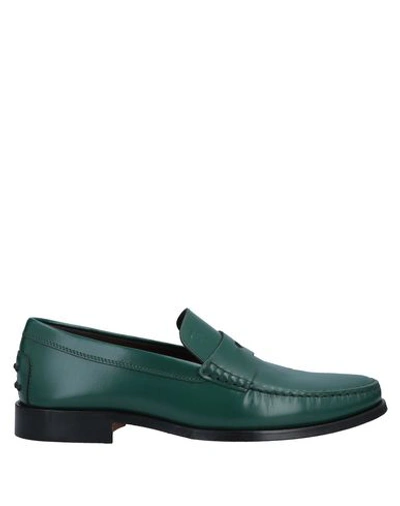 Tod's Loafers In Green