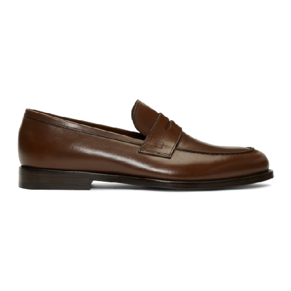 Paul Smith Brown Wolf Loafers In 69dkbrn | ModeSens