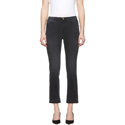Frame Le High Straight Release Hem Jeans In Stratton