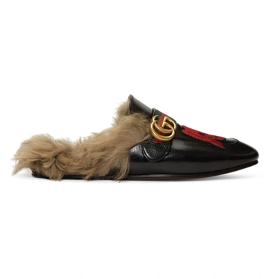 Gucci Black Skull New Princetown Loafers In 1065 Black