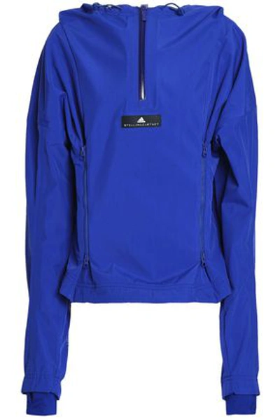 Adidas By Stella Mccartney Woman Shell Hooded Jacket Royal Blue