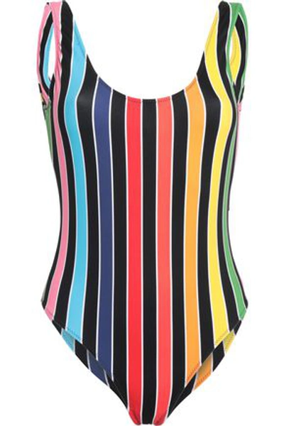 Caroline Constas Woman Striped Swimsuit Multicolor