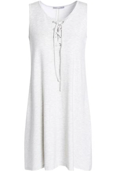 Tart Collections Woman Mélange French Terry Mini Dress Light Gray