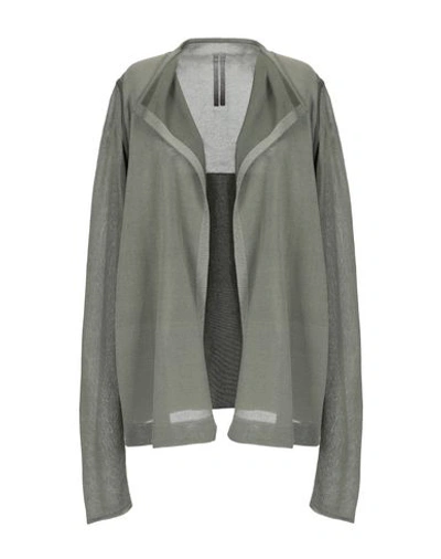 Rick Owens Cardigan In Military Green