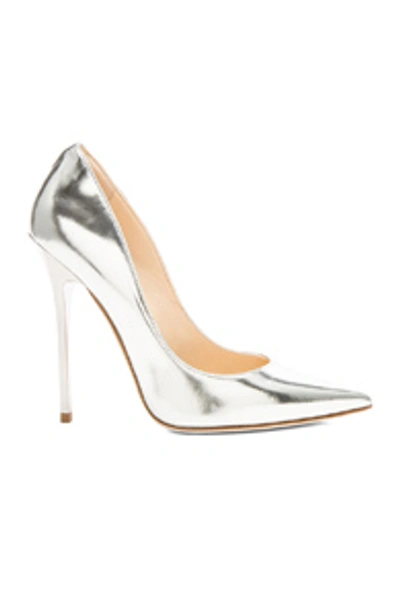 Jimmy Choo Anouk 120 Mirror Leather Pumps In Silver