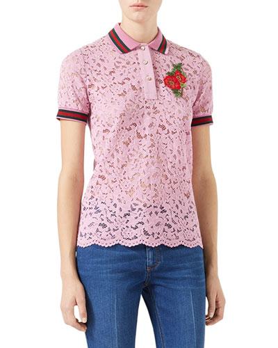 pink gucci polo