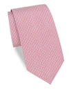 Ferragamo Multi Gancini Silk Tie In Pink