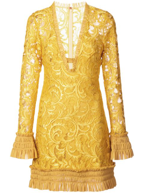 alexis yellow lace dress