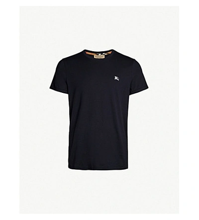 Burberry Joeforth Cotton-jersey T-shirt In Navy | ModeSens