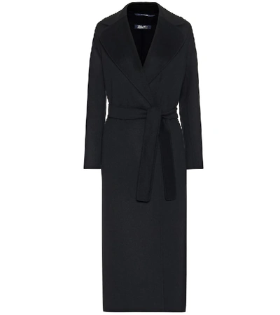 Max Mara Poldo Wool Coat In Black