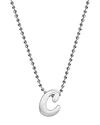 Alex Woo Little Autograph Initial Pendant Necklace In Sterling Silver, 16 In Silver/c