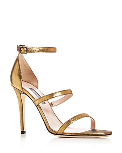 Sjp By Sarah Jessica Parker Women's Halo Strappy High-heel Sandals In Gold