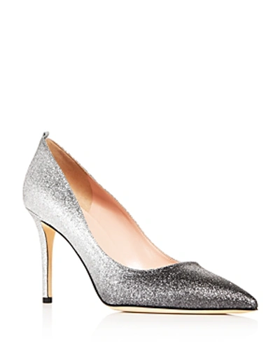 Sjp By Sarah Jessica Parker Women's Fawn Glitter Pointed-toe Pumps In Silver Glitter