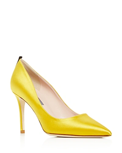 Sjp By Sarah Jessica Parker Women's Fawn Pointed-toe Pumps In Gold