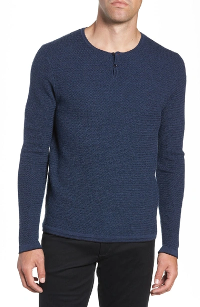 Zachary Prell Hawthorn Wool Blend Thermal In Blue