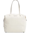 Rebecca Minkoff Washed Nylon Tote - White In Bone