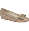 Amalfi By Rangoni Vipiteno Bow Skimmer Wedge In Luna Leather