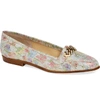 Amalfi By Rangoni Oste Loafer In White Fuego Printed Leather