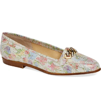Amalfi By Rangoni Oste Loafer In White Fuego Printed Leather