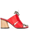 Proenza Schouler Rope-detail Block Heel Mule Sandals In Red