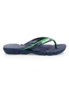 Havaianas Men's Power Three-tone Flip Flops In Navy Blue