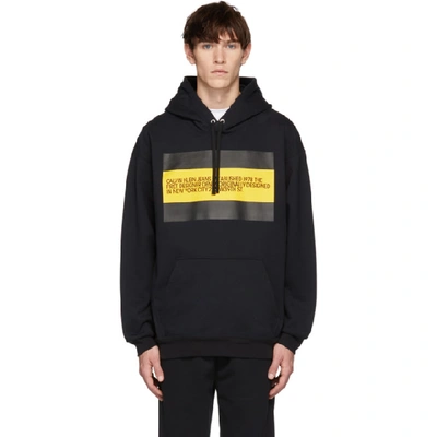 Calvin Klein Jeans Est.1978 Calvin Klein Jeans Est. 1978 Black Est. 1978 Patch Hoodie In 099 Blk/ylw