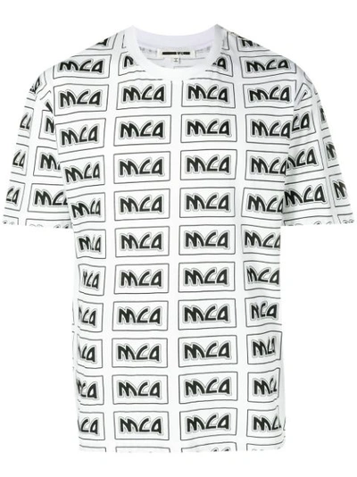 Mcq By Alexander Mcqueen Men's Short Sleeve T-shirt Crew Neckline Jumper In White