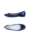 Repetto Ballet Flats In Dark Blue