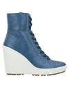 Hogan Ankle Boots In Blue