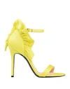 Msgm Sandals In Yellow