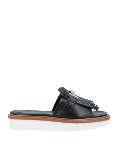 Tod's Sandals In Black