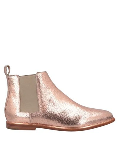 Veronique Branquinho Ankle Boot In Copper