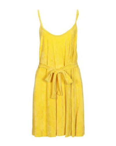 American Vintage Short Dresses In Yellow