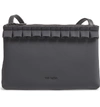 Ted Baker Really Ruffle Faux Leather Crossbody Bag In Charcoal