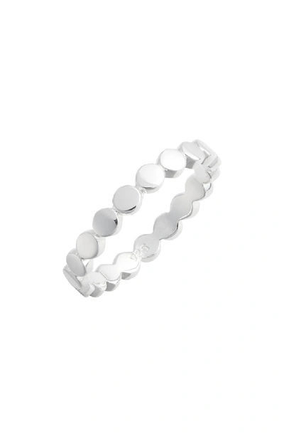 Anna Beck Smooth Circle Stacking Ring In Silver