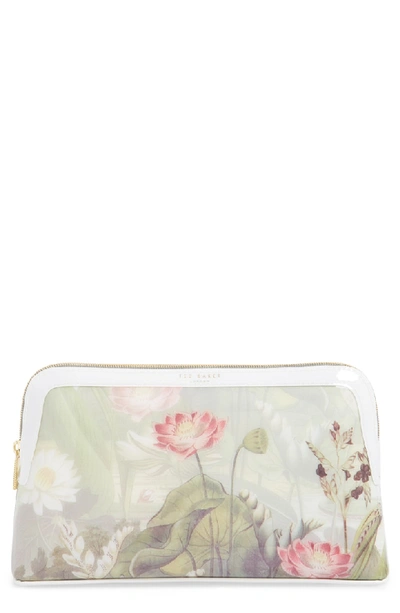 Ted Baker Relliee Floral Cosmetics Case In White